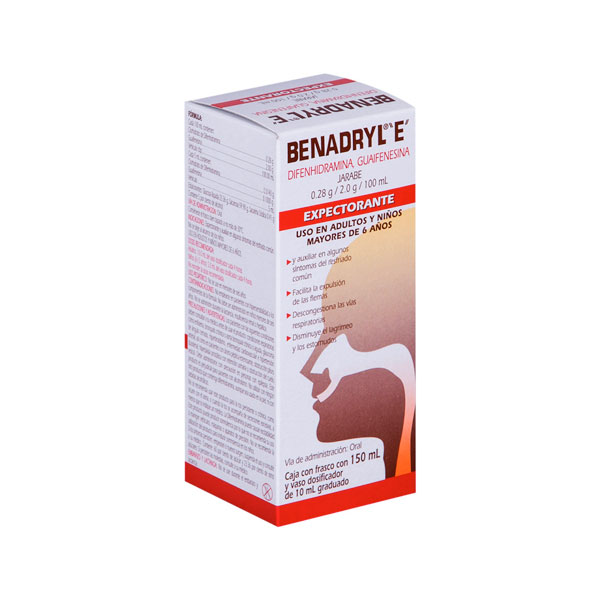 Farmacias del Ahorro, Expectorante BENADRYL E Jarabe 150 ml